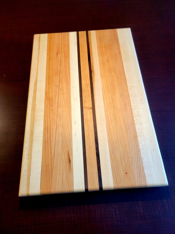 Cherry, Maple, & Walnut Cutting Board