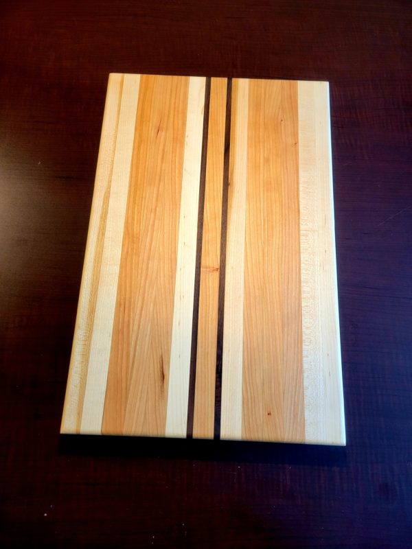 Cherry, Maple, & Walnut Cutting Board - Image 2