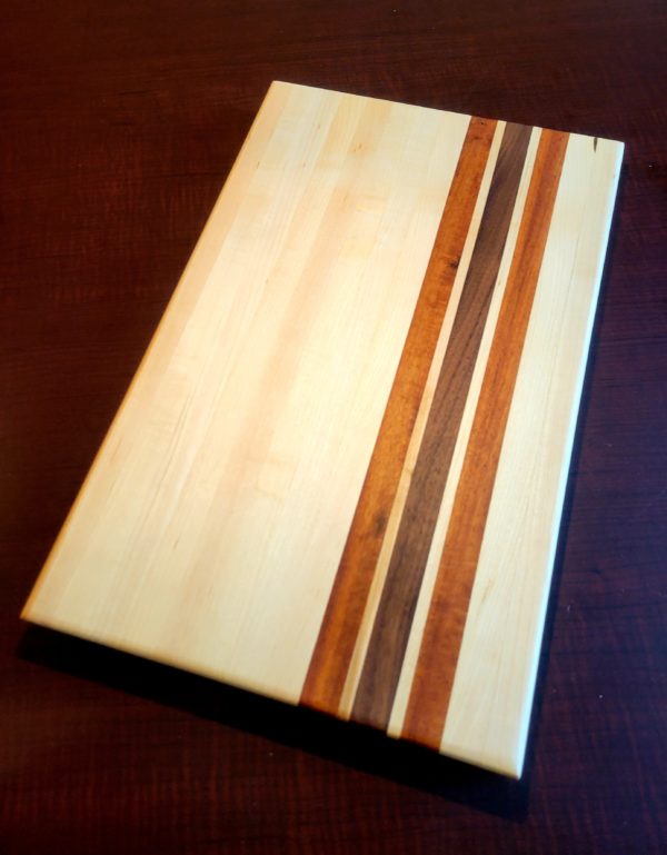 Maple, Walnut, & Mahogany Cutting Board