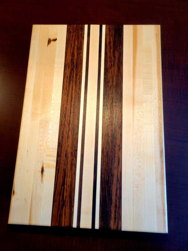 Maple, Wenge, & Walnut Cutting Board