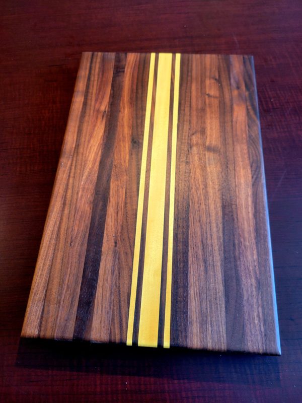 Walnut & Yellowheart Cutting Board