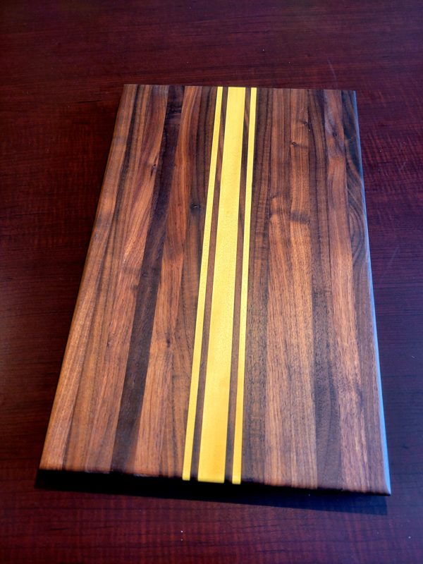 Walnut & Yellowheart Cutting Board - Image 2