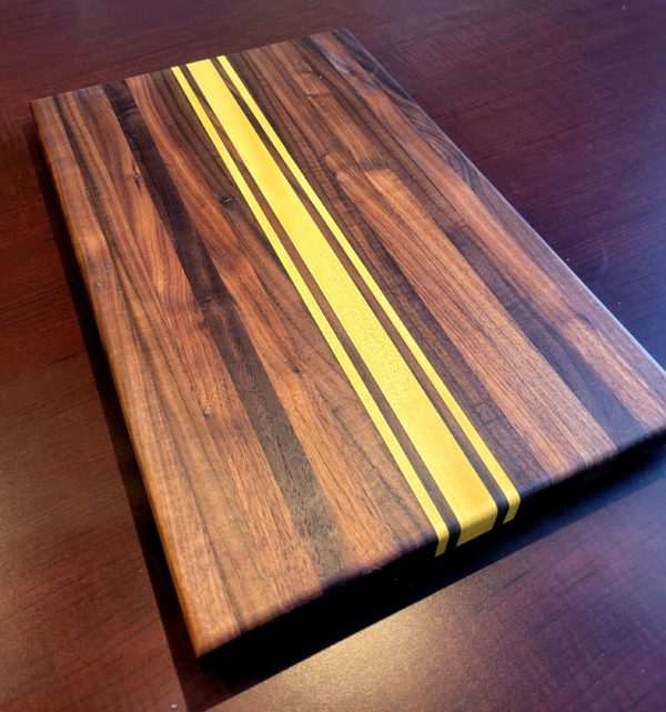 Walnut & Yellowheart Cutting Board - Image 3